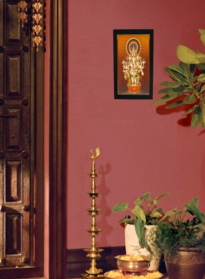 101Temples 101 Temples - Subha Nazar Drishti Ganapathy God Photo Frame with Wall Hook, 1 Piece | 10 x 13, Matt Finish - Image 2